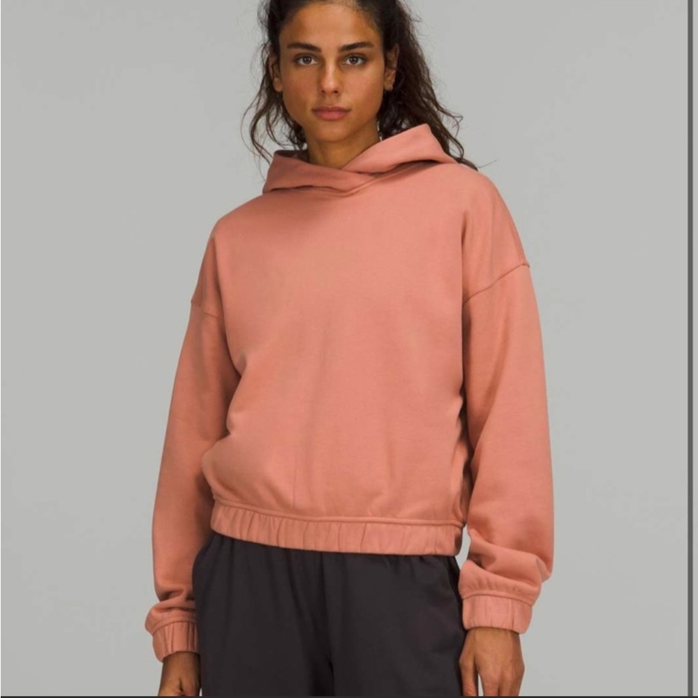 Cropped sweatshirt - blush color